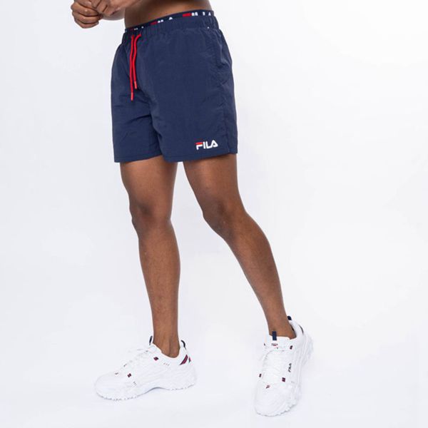 Fila Nathan Men's Shorts - Navy,NZ 297-54682